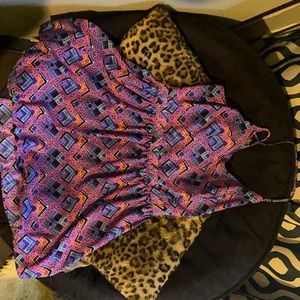 bethany mota x aeropostale pattern dress size xl VERY SMALL FIT like m